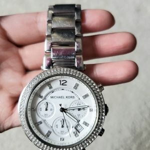 Michael Kors Silver Parker Watch